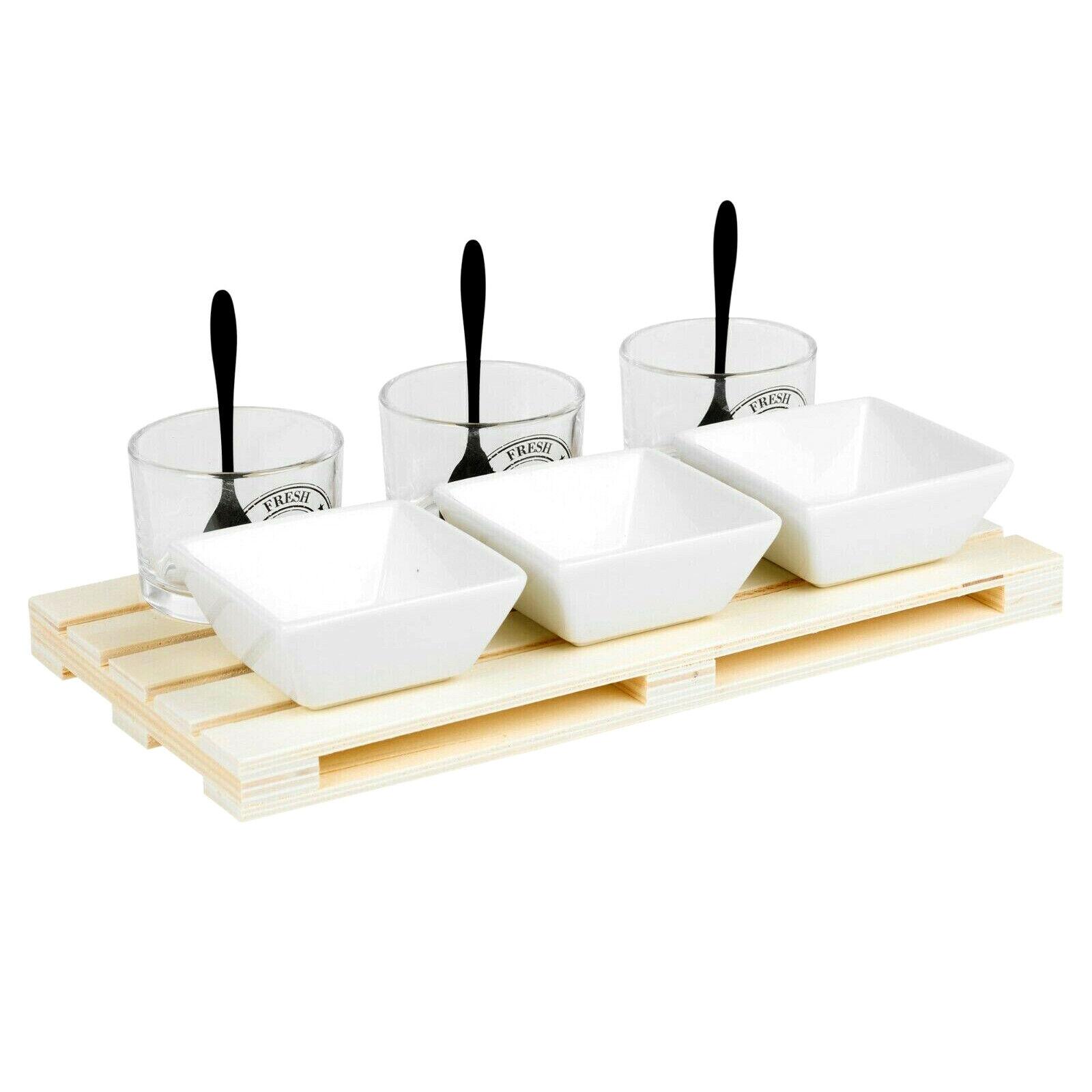 Snack Serving Tray Set