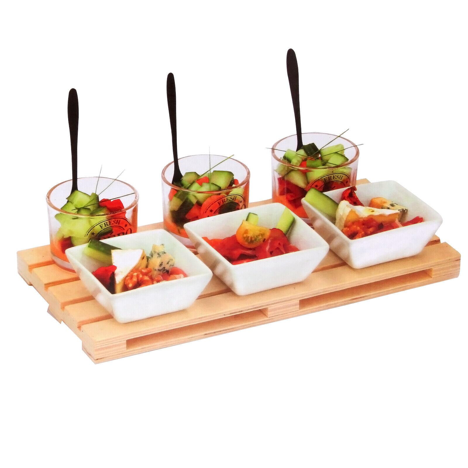 Snack Serving Tray Set