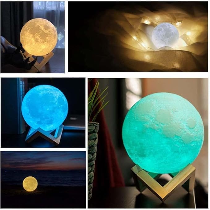 Wooden Stand Moon Lamp