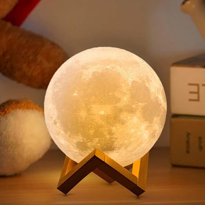 Wooden Stand Moon Lamp