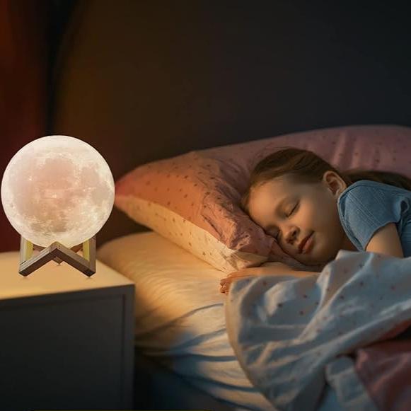 Wooden Stand Moon Lamp